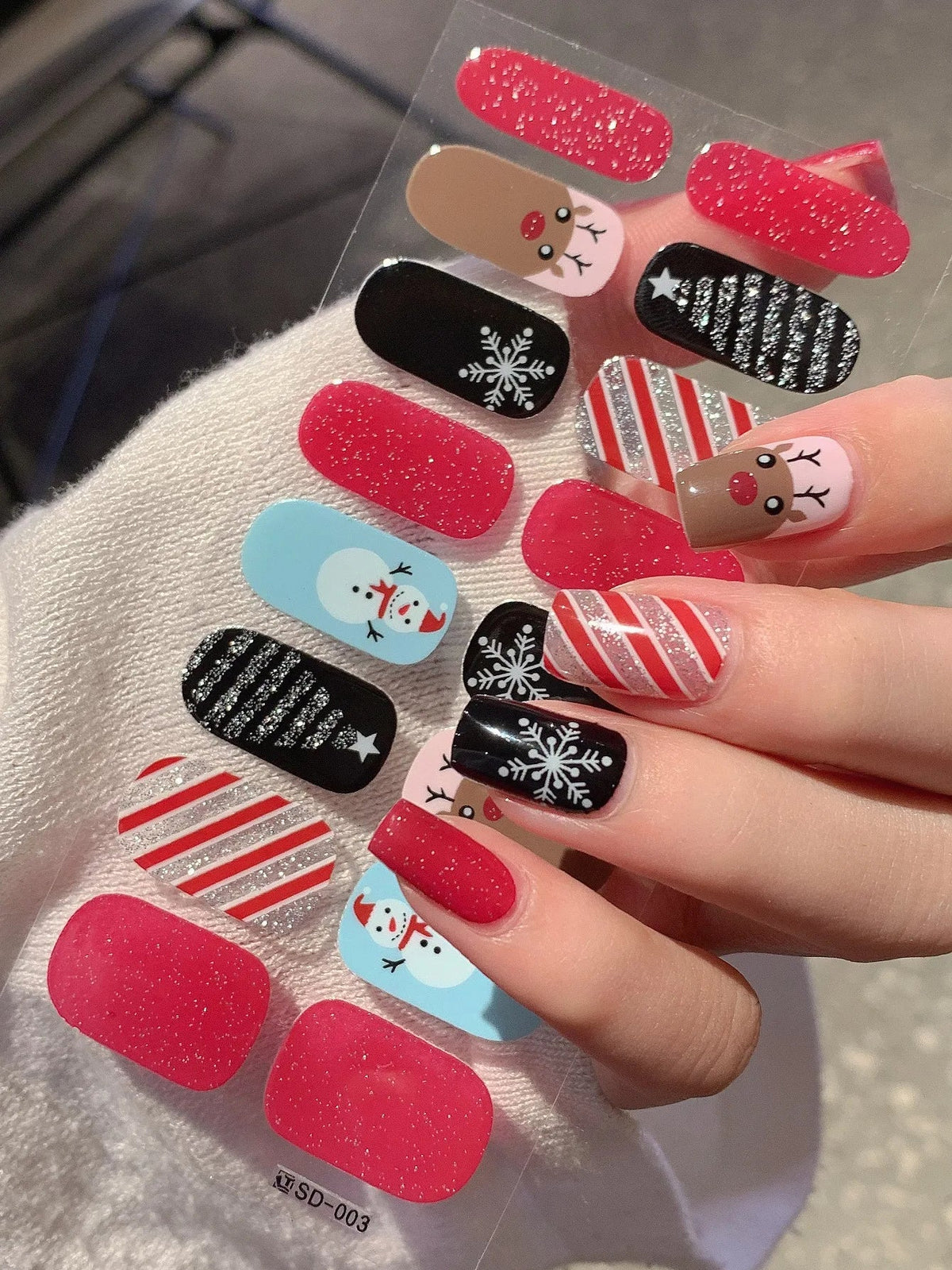 Lunella — 3D Holiday Nail Art Stickers for Easy Festive Nails