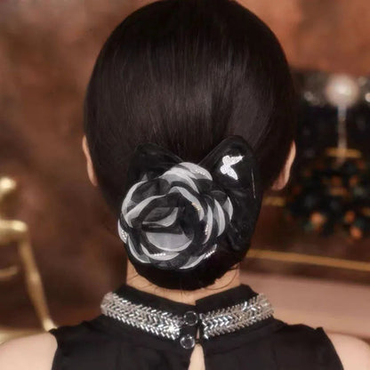 Effora — Hair Bun Maker with Floral Accent for Elegant Updos