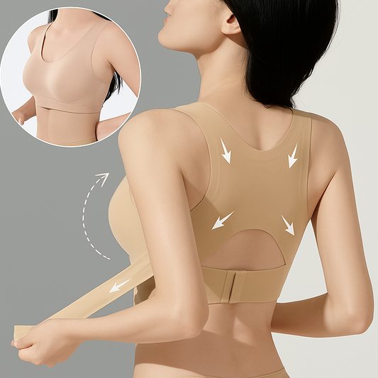 ElaraFit — Wire-Free Posture Bra with Front Hook Closure