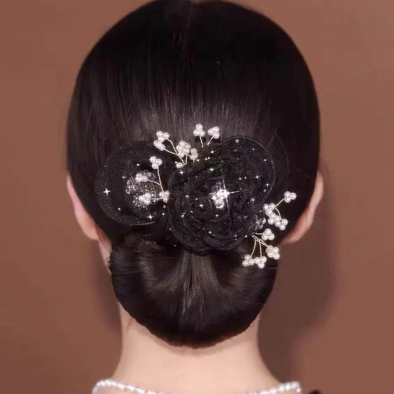 Effora — Hair Bun Maker with Floral Accent for Elegant Updos