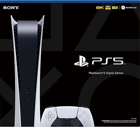 Sony PlayStation 5 PS5 Disc Version Gaming Console, 4K Blu-ray Player, 16GB GDDR6 Memory, Ultra-High Speed 825GB SSD, WiFi 6, Bluetooth 5.1, 120Hz 8K Output