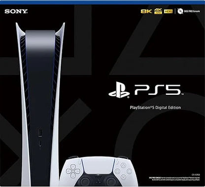Sony PlayStation 5 PS5 Disc Version Gaming Console, 4K Blu-ray Player, 16GB GDDR6 Memory, Ultra-High Speed 825GB SSD, WiFi 6, Bluetooth 5.1, 120Hz 8K Output