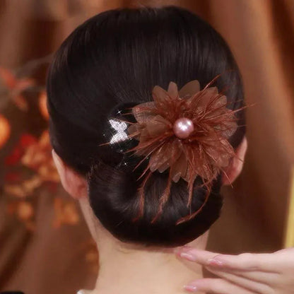 Effora — Hair Bun Maker with Floral Accent for Elegant Updos