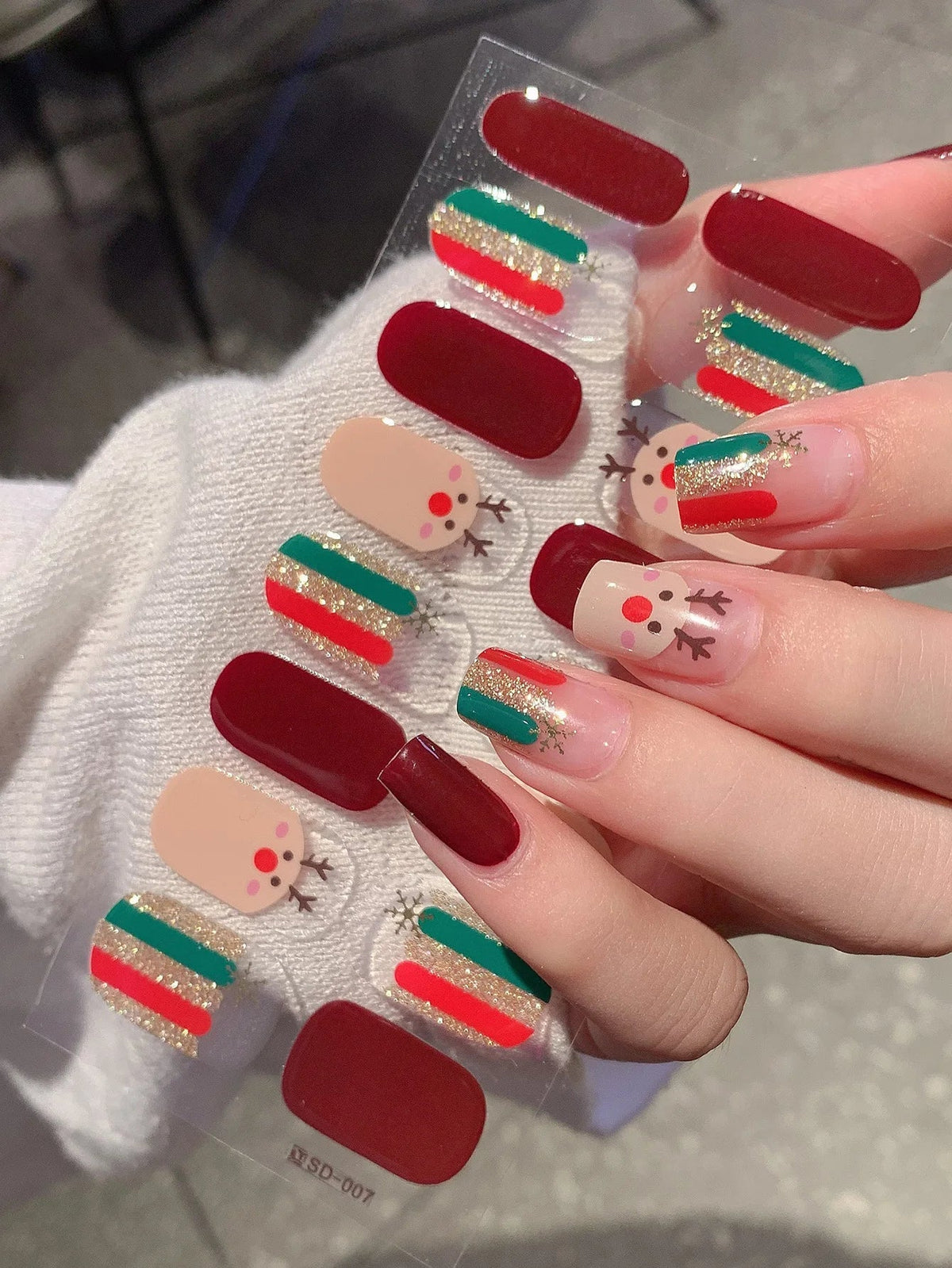 Lunella — 3D Holiday Nail Art Stickers for Easy Festive Nails