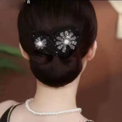 Effora — Hair Bun Maker with Floral Accent for Elegant Updos