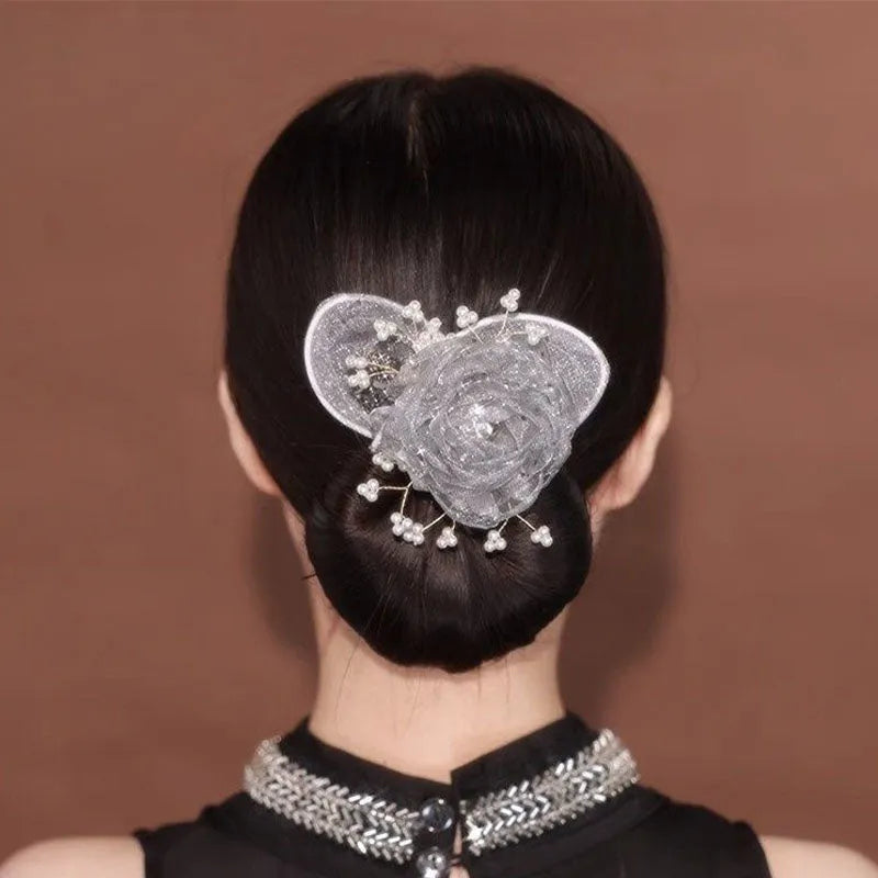 Effora — Hair Bun Maker with Floral Accent for Elegant Updos