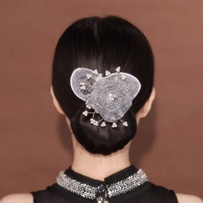 Effora — Hair Bun Maker with Floral Accent for Elegant Updos